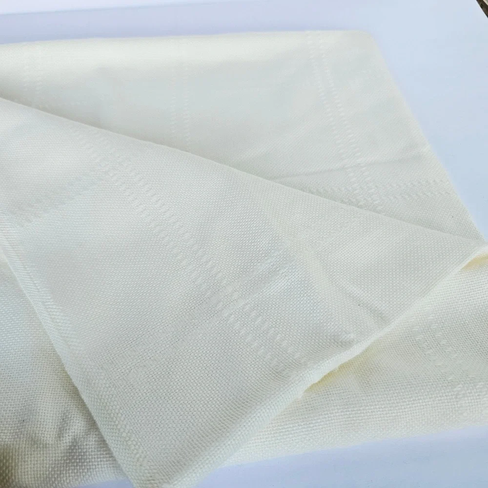 Vintage Cream Aida Cloth Tablecloth 60x42 Rectangular Cross Stitch Embroidery